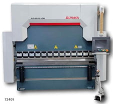 Image for 110 Ton, Durma #ADR-25100, CNC hydraulic press brake, 8' 4" OA, 86" between housing, 10.4" str, 20.8" DL, new