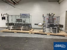Image for Capmatic #Conquest-FS8, Inline Vial FIlling Line, (12) station with Capmatic capacity elevator, Allen Bradley PLC controls and Panelveiw 900 HMI