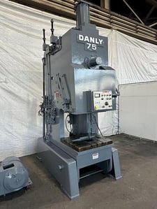 75 Ton, Danly #75OBIG, 36" x32" bed, 8" stroke, 21" Shut Height, 4" adj, 40-80 SPM (2 available)