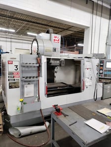 Haas #VF-3B, CNC vertical machining center, 40" X, 20" Y, 25" Z, 10000 RPM, #40 taper, thru spindle coolant