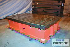 108" x 68" x 25" H Machining Work Table, T-Slotted, Cast Iron, #27832