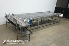 72" w x 127" l stain, adjustable guide rails
