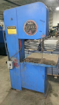 20" x 16" DoAll #2013-V, vertical band saw, 1/2" x 154" blade, 26" x 26" work surface, 1983