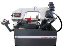 18" x 10" Hemsaw #450 BSA, Double Miter Bandsaw, 1-1/4" x 144" x .042" blade, Semi-automatic, new