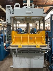 50 Ton, Dake #27-125, hydraulic press, 4-post, downstroke, 16" stroke, 16" daylight, #28632