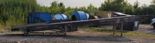 49" wide x 33' long, Rubber Belt Conveyor, 39" Useable Belt, Direct Drive, E-Stop, 62" H Discharge