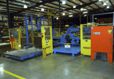 Marquip Pillar Pallet System, Includes 12000 lb. Forklift, Paper Roll Attachments