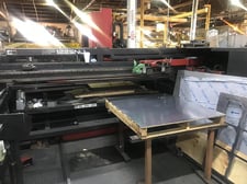 Amada #MP1225NJ, automatic sheet loader, load/unload cart, scissor lift table, 2001