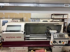 15.75"/23" x 50" Harrison #Alpha-400-Plus, gap type 2-Axis combination manual/CNC lathe
