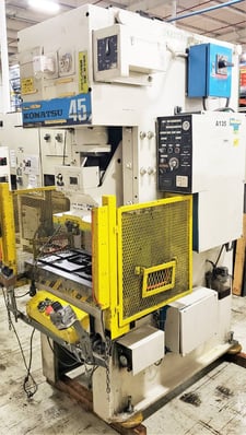 50 Ton, Komatsu #OBS-45-3, 3.93" stroke, air clutch, 80 SPM, 1989