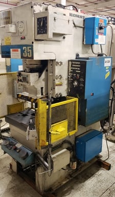 Image for 39 Ton, Komatsu #OBS-35-2, 3.15" stroke, air clutch, 100 SPM, Very Good, 1986