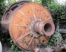 8' x 6' Marcy (2.44m x 1.83m), Ball Mill, Wet Grind, Rubber Liners, No Motor