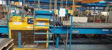 Timesavers, sheet to sheet polishing line, 4000mm L x 1500mm width x 4mm Thk, universal laminator, conveyor