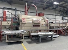 29000 Ton, Verson #29000R-50-116, Wheelon direct acting hydraulic forming press, 10000 PSI, 2 Trays