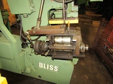 35 Ton, Bliss #C35, OBI single crank press, 4" stroke, 10-1/2" Shut Height, 26-1/2" x 17" bed, 2-1/2"