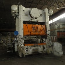 600 Ton, Danly #S2-600-108-60, Progressive stamping press, 18" stroke, 38" Shut Height, 108" x 60" bed, 9"