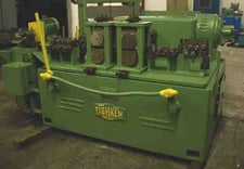 6" x 3-1/2" Tishken #vSTR-30-002-HWA, wire flattening & cutoff, 7 horizontal & 7 vertical straightener, 125