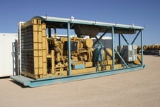 1365 KW Caterpillar #D3512-SCR-Power, diesel generator set, 347/600 Volts, 1200 RPM, reworked radiator & skid