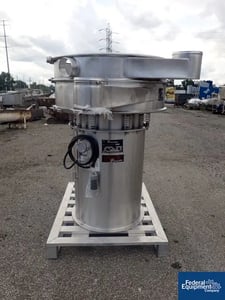 40" Kason #40-2-SS, single deck with screen, Stainless Steel, 1/3 hp drive, 575 volts