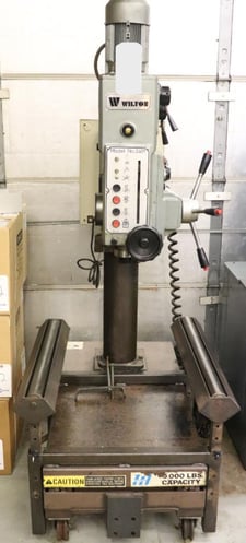 Wilton #2401, geared head drill press, PDF, custom table w/ rollers
