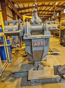 4000 lb. ADS, double end uncoiler, 13" mandrel width, 96" outside dimensions, 19"-20.5" expansion