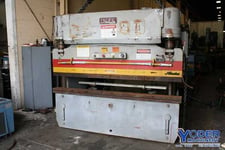 75 Ton, Pacific #J75-8, hydraulic press brake, 8' overall, 78-1/2" between housing, 7" stroke, 1983, #66481