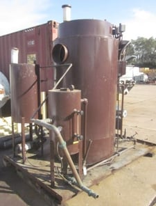 Columbia Package Boiler, 35 Ton, 150 psi, Head thk 1/2", Shell thk 5/16", steam cap. 1,208 lb./hour, 1998