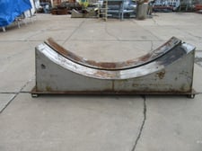 Tank Saddles, 12" x 77" belly, one set, Belly to floor 10, Floor to top tips 29, Foot print 14