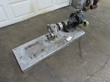Viking #L124, Gear Pump, on base, no motor, 2" inlet / outlet, includes pump gear reducer, Pump turns