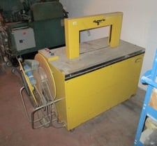 Dynaric #AM-80C-SP, Strapping Machine, yellow, 440 volts, On casters, with controls