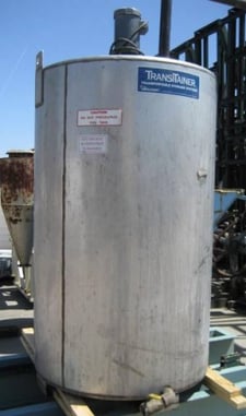500 gallon Metalcraft Inc., Mix Tank, stainless steel, 45" diameter x 6' straight wall, 4.5" high legs, 2"