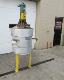 50 gallon Chuck Gurdin Inc., Stainless Steel Mix Tank, 316L Stainless Steel, 25 psi/FV, 24" diameter x 23"
