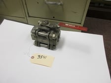2" Ball Valve, 3 piece, CF8M material, NPT intlet and outlet, 1000 WOG