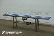 12" wide x 10' long, Multi-Conveyor, Stainless Steel frame belt conveyor