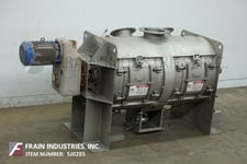American Process Mixer #CPB-30, 304 Stainless Steel jacketed plow mixer, 52 cu.ft., 8 plows, 20 HP drive