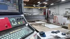 Advance Industrial #MJ-3600, 11' x 7' capacity, 50 HP, 60000 psi, 3-Axis, AIM Control, 2004