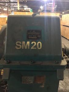 6" Krupp, cold feed rubber extruder, 18:1 L/D ratio, belt driven, power feed roll