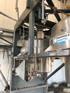 Robatel #BXP-800, 800mm diameter Mono-stage extractor centrifuge, 316L Stainless Steel, 320 liters, 2015