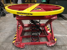4500 lb. Southworth #PP360-R4, PalletPal Automatic Spring Positioning Table, 43-1/2" diameter Rotary Table