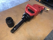 Sioux Tools #5093L, 1" Super Duty " D" Handle Impact Wrench, Air Operated, 1" Socket Drive, 6" Ext. Anvil