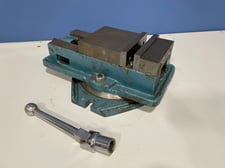 6" Machine Vise with Swivel Base and Handle, 6" Jaw Width, 6" Jaw Opening, 1-3/4" Jaw Height, 85 lb.
