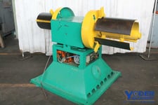 2500 lb. Micro Tool, motorized double end uncoiler, 16" width, 36" outside dimensions, 14"-22" ID, #19451