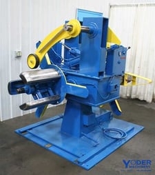 2500 lb. American Steel Line #70, double end coil reel, 18" width, 60" outside dimensions, 14"-21" ID, 1990