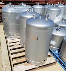 54 gallon 14 psig, 21" x 28", UCON Containersysteme, 316 Stainless Steel pressure rated supply tank, (11