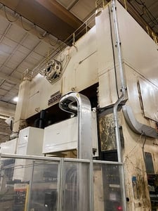 Image for 1250 Ton, Ravne #2DE-1250-240-96, straight side double crank stamping press line w/Wayne trail transfer, 20" stroke, 1990