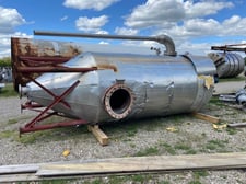 2500 gallon Stainless Steel tank, 6' dia x 12' straight side, 15 psi/fv @ 300°F