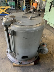 Barrett #1100E, centrifuge, 30" pan diameter, 14" pan depth, 4.5 cu.ft. pan capacity, 10 HP