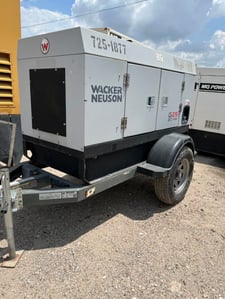 20 KW Wacker Neuson #G25, trailer mounted, sound atternuated enclosure, Tier 3, 5751 hours, 2016, call for