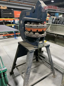 Rotex, rotary turret hand punch, on floor stand, 12", 12 station, #1323