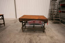 4' x 60' -3/4" x 1/2" thick, Welding Table, 36" high